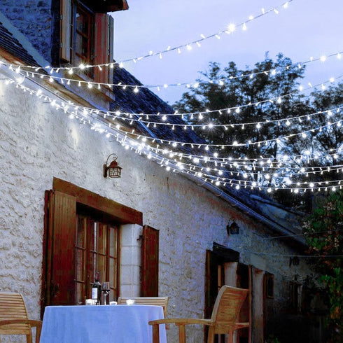33ft 100 LED Cool White Christmas String Lights - Twinkle Lights for Indoor and Outdoor Tree Decorations, Bedroom and Living Room Ambiance Lightin...