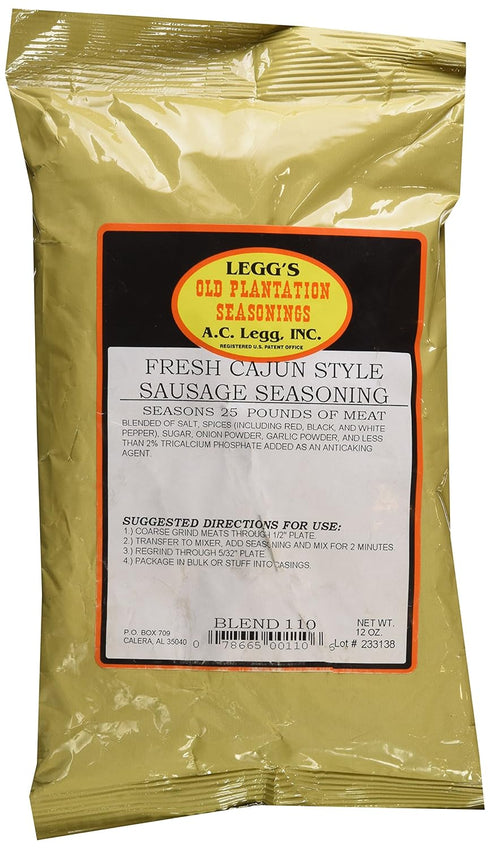 A.C. Legg Fresh Cajun Style Sausage Seasoning...