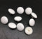 PEPPERLONELY 10PC White Lace Bridal Blouse Satin Round Buttons with Shank, 12.5mm...