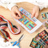 Dinifee 6 Pcs Cross Stitch Bookmark Kits Counted Cross Stitch for Adults Kids Mini Cross Stitch Stamped Embroidery Bookmark Kit Funny Book Pattern...