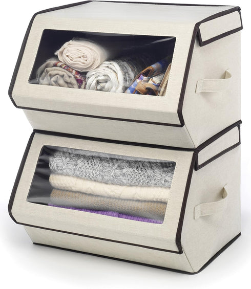 Whitmor Stackable Window Storage Box...