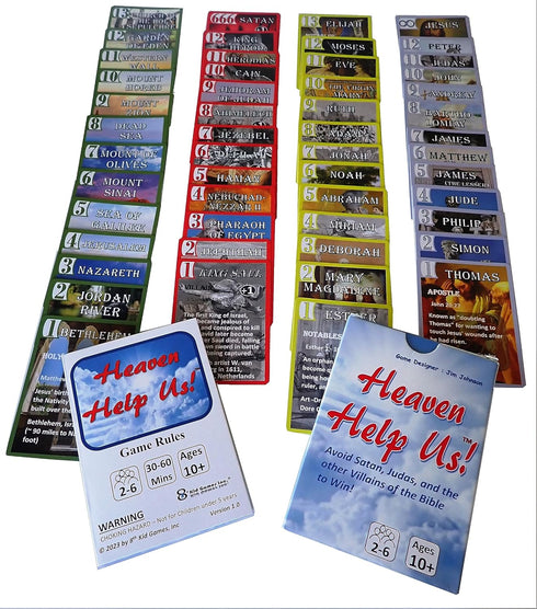 Heaven Help Us! Family Game with Bible Theme - Fun, Competitive, and Educational. Ages 10+, Teens, Adults - A...