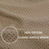 Homaxy 100% Cotton Waffle Weave Kitchen Dish Towels, Ultra Soft Absorbent Quick Drying Cleaning Towel, 13x28 Inches, 4-Pack, Tan...