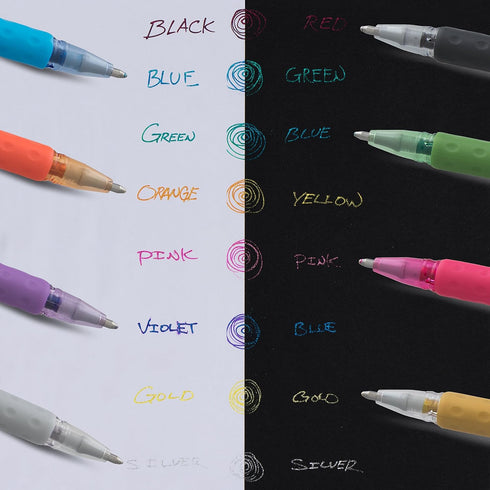 Pentel Sparkle Pop Metallic Gel Pen, (1.0mm) Bold Line, Blue/green Ink - K91-DC...