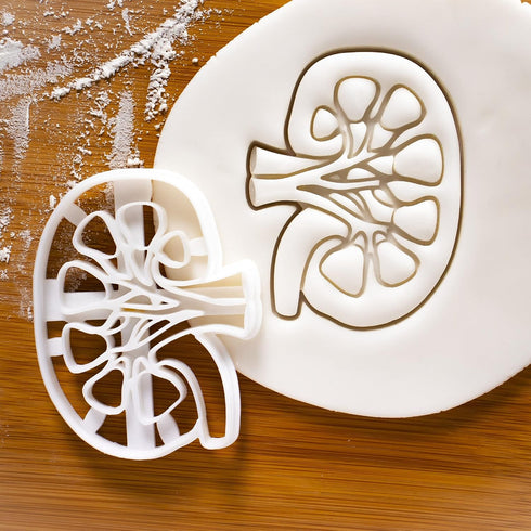 Set of 2 Kidney cookie cutters (Designs: External and Internal Kidney), 2 pieces - Bakerlogy...