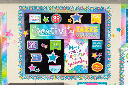 Teacher Created Resources Fun Size Better Than Paper Bulletin Board Roll, 18" x 12', Black...