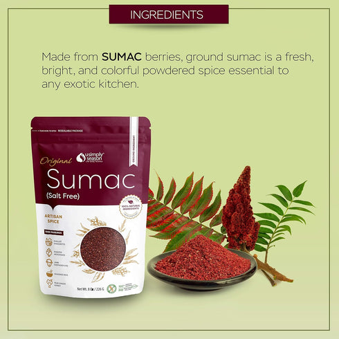 USimplySeason Sumac Spice (Original Powder, 8 Ounce)...