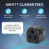 2 Prong to 3 Prong Adapter, Multi Plug Outlet Extender Splitter, 2 Prong Outlet Adapter for USA Wall Plugs for Household Appliances Industrial, Tr...
