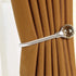 Curtain Holdback, 2pcs Wall Mounted Drapery Tiebacks with Clear Crystal Ball, Heavy Duty Metal Decorative Window Drapery Curtain Holder Curtain Ho...