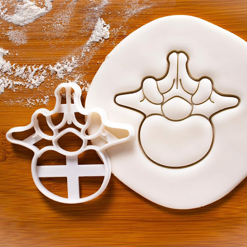 Set of 3 Vertebrae cookie cutters (Designs: Cervical, Lumbar, Thoracic Vertebra), 3 pieces - Bakerlogy...