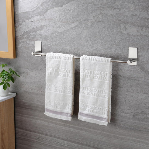 Taozun Towel Bar - 24 Inch Self Adhesive Towel Holder, Hand Towel Rack Stick on Wall, SUS 304 Stainless Steel Bathroom Hardware Accessory...