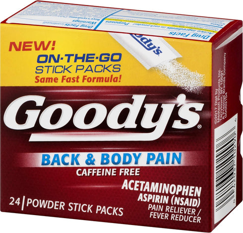 Goody's Back and Body Pain Relief Powder, 24 ct (Pack of 1)...
