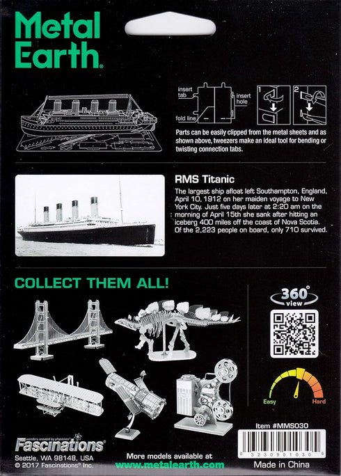 Metal Earth Titanic 3D Metal Model Kit Fascinations...