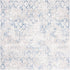 SAFAVIEH Amelia Collection Area Rug - 3' Square, Light Grey & Blue, Modern Trellis Distressed Design, Non-Shedding & Easy Care, Ideal for High Tra...
