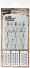 Stampers Anonymous MST032 Tim Holtz Mini Layered Stencil 3/Pkg-Set #32...