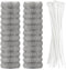 Washing Machine Lint Traps – 24-Pcs Washing Machine Lint Catcher with Cable Ties – Rust-Proof Stainless Steel Mesh Washer Lint Catcher – Drain Hos...