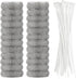 Washing Machine Lint Traps – 24-Pcs Washing Machine Lint Catcher with Cable Ties – Rust-Proof Stainless Steel Mesh Washer Lint Catcher – Drain Hos...