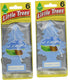 Little Trees Cardboard Hanging Car, Home & Office Air Freshener, Summer Linen (Pack of 12)...