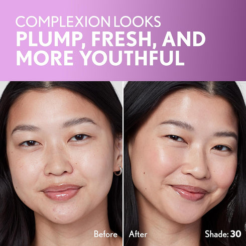 Covergirl Simply Ageless Skin Perfector Essence Foundation, 30 Light-Medium, Tinted Skin Perfector, Skincare Makeup Hybrid, Sheer Tint, Radiant Fi...