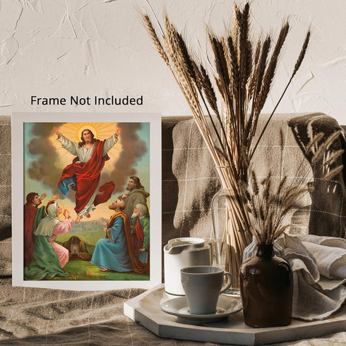 Posterizer 1 pcs-The ascension of Jesus Christ painting poster-Religious Posters-Gifts for Christians -Decor for Church, Sunday School Classroom- ...