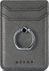 Phone Card Holder with Ring Grip for Back of Phone,Adhesive Stick-on Credit Card Wallet Pocket for iPhone,Android and Smartphones Gun Metal...