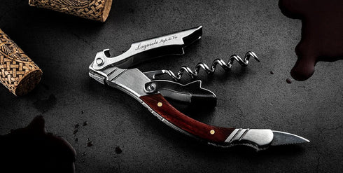Laguiole Style de Vie corkscrew, bottle opener with foil cutter, rosewood...