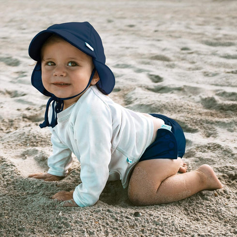 green sprouts Reusable Snap Swim Diaper Navy Solid-4T...