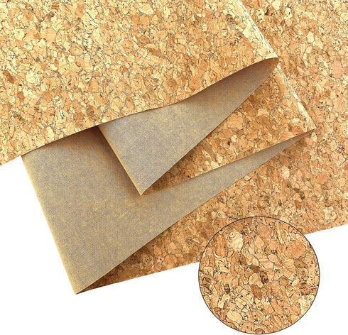 AOUXSEEM 11.8" x 52"(30cm x 132cm) Real Cork Faux Leather Roll for Bows Earrings Making, DIY Crafts Fabric...