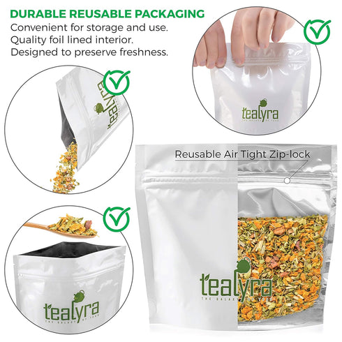 Tealyra - Heal Thyself Moringa and Sea Buckthorn - Lemongrass - Digestiv - Detox - Anti-Stress - Wellness Herbal Loose Leaf Tea - Caffeine Free - ...