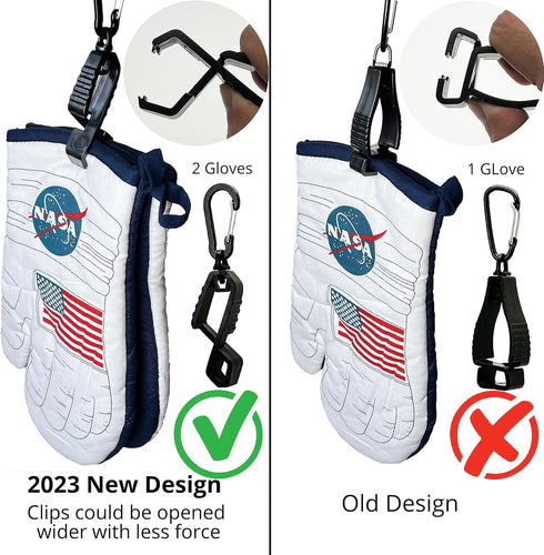 Glove Clip with Metal Carabiner, Glove Holder, Glove Keeper, Glove Hanger for Safety Work/Construction Worker...