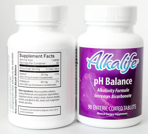 Alkalife pH Balance Pills | The First Patented Alkaline Sodium & Potassium Bicarbonate Supplement | Neutralize Acid, Balance pH, Immune Support, P...