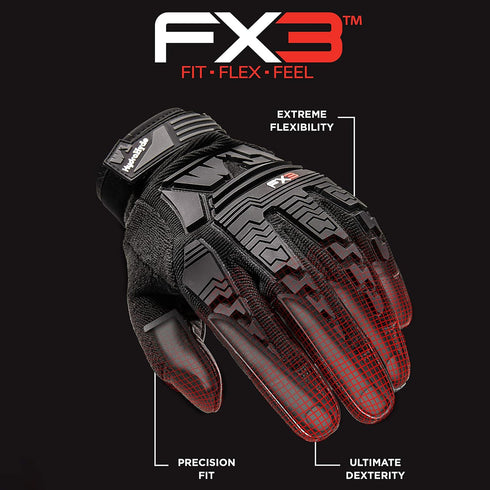 Wells Lamont Men's FX3 Extreme Dexterity All-Purpose Work Gloves, Touchscreen, Large (7850L)...