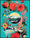 Posterizer 1 pcs-landscapes and flowers retro collage-Landscape & Nature Art-Abstract & Modern Art-Gift for Nature, Surfers and Beach Lovers-Gift ...