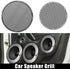 X AUTOHAUX 2pcs 3 Inch Car Metal Audio Speaker Grill Cover Mesh Woofer Horn Guard Decorative Circle Grille Protector Silver Tone...
