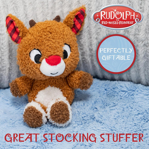 KIDS PREFERRED Rudolph The Red Nose Reindeer Cuteeze Stuffed Animal Plush Toy for Baby and Toddler Boys and Girls - 6 Inches...