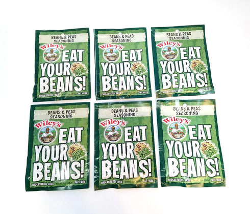 Wiley's Beans and Peas Seasonings -6 (SIX) Packets...