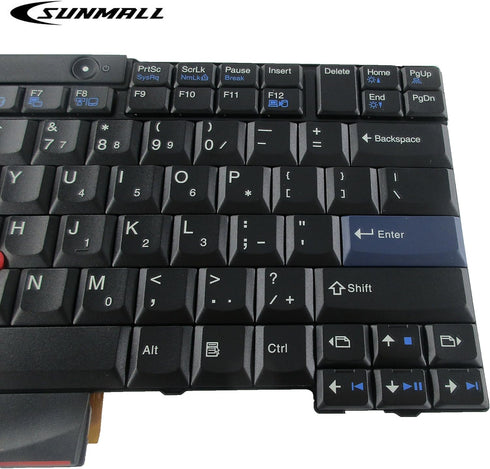 T410 Keyboard, New Laptop Keyboard with Pointer Compatible with Lenovo ThinkPad t410 t420 t510 t520 x220 t400 t420s US Layout Black...