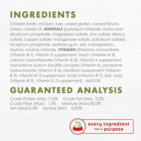 Purina Fancy Feast Wet Cat Food Gourmet Naturals White Meat Chicken Recipe in Wet Cat Food Gravy - (Pack of 12) 3 oz. Cans...