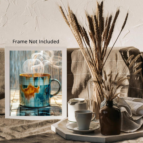 Posterizer 1 pcs-abstract colorful poster-warm beverage-coffee mug -3-Kitchen & Bar Art-Abstract & Modern Art- Art for Cafe, Restaurant, Coffee Ba...