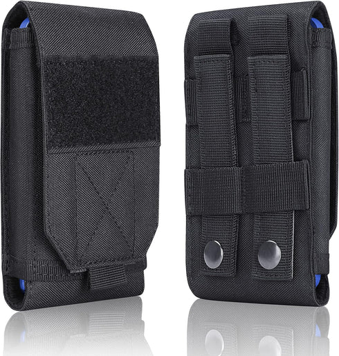 Black Tactical Molle CellPhone Pouch Case,Heavy Duty Waterproof Phone Holster Bag for iPhone 11 12 13 Pro Max Samsung S22 S21 S20 FE Note 20 A13 A...
