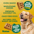 NATOO Dog Treats for Large Breed, Crunchy Biscuits Oats Banana and Honey, Natural Dog Treats, Rich in Omega 6, Prebiotics and Fiber, Antioxidants ...