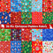 20 Pieces Christmas Fabric Fat Quarters Christmas Fabric Bundles Precut Fabric Squares Christmas Tree Snowflake Printed Fabric Scraps for Dress Ap...