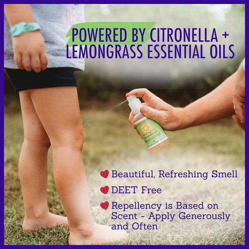 California Baby Natural Bug Repellent Spray | Citronella Bug Spray | DEET-Free | Repels Mosquitoes + Bugs | Allergy Friendly | Great Smell | Baby ...