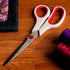 SINGER 00445 8-1/2-Inch, 3-Pack Fabric Scissors with Comfort Grip, Red & White, 3 Count...