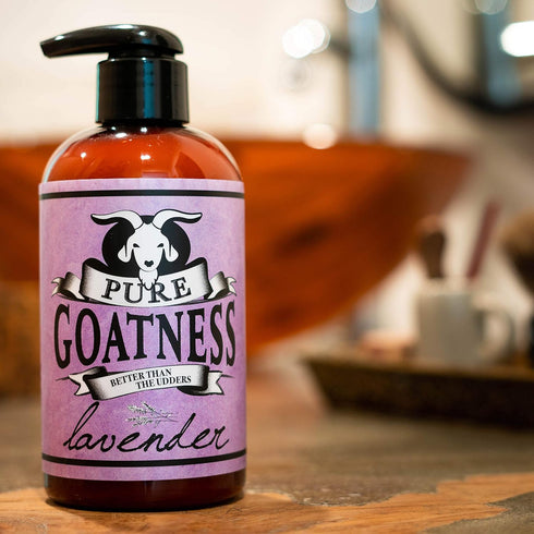 Premium Goat Milk Lotion Natural Skincare Body Hand and Face rejuvenating and cleansing moisturizer (Lavender, 8 oz)...