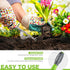 WORKPRO Weed Puller Tool, Metal Leverage Base and V-Shaped Forks for Easy Weed Removal & Deeper Root Digging, Heavy Duty Stainless Steel with Soft...