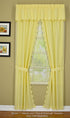 Today's Curtain, Orleans Scallop Curtain, Buttercup 45" Panel Pair and Tieback,4-Piece-Set, 60" W x 45" L, Buttercup...