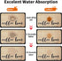 Coffee Mat Coffee Bar Mat Hide Stain Absorbent Drying Mat with Waterproof Rubber Backing Fit Under Coffee Maker Coffee Machine Coffee Pot...