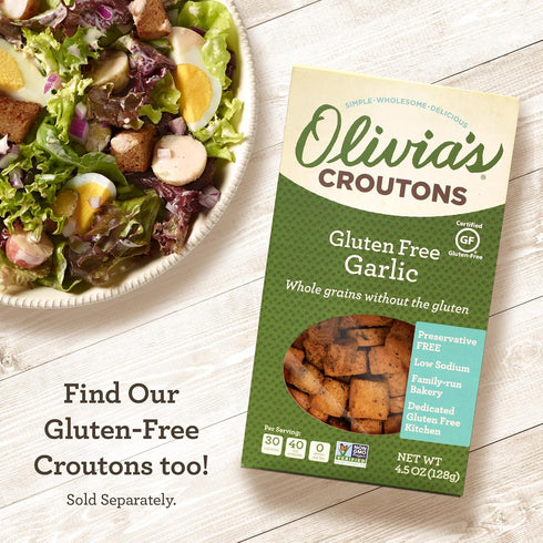Croutons For Caesar Salad ? Olivia’s Croutons Parmesan Pepper Croutons ? Gourmet Salad Toppers and Soup Croutons From A Family-Run Bakery ? 4 Pack...