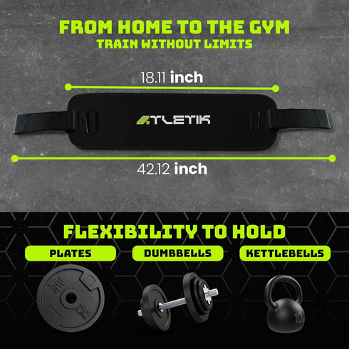 | Hip Thrust Belt for Dumbbells Heavy, Easy to Use with dumbbells, Kettlebells, or Plates, Dumbbell Strap for Hip Thrust for Home Workouts, Booty ...